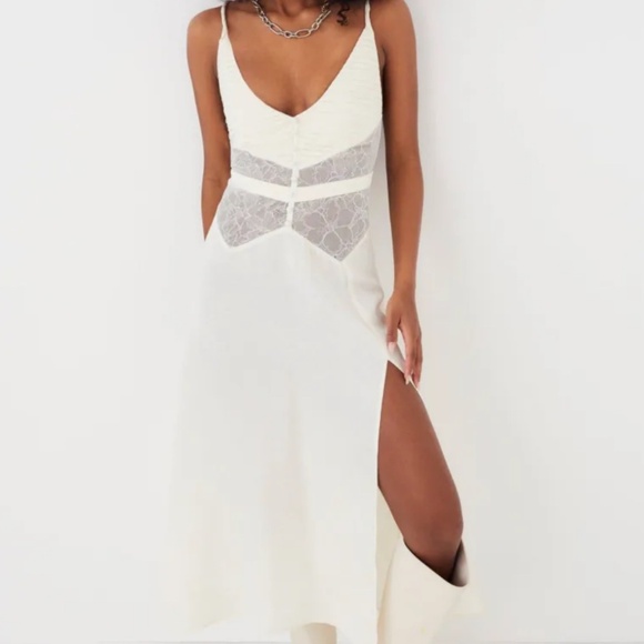 For Love & Lemons Janet Midi Dress Small NWT - Picture 1 of 6